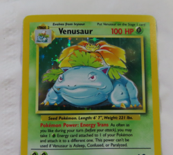 Venusaur Holo 15/102 Base Set Vintage Pokemon Card Rare!! LP/MP - Image 3