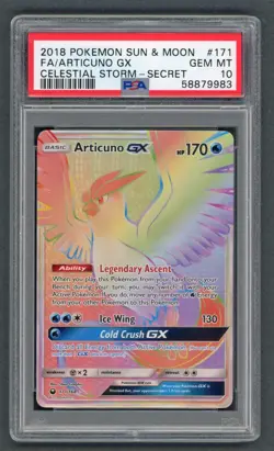 Pokemon Cards - PSA 10 Articuno GX 171/168 - Celestial Storm FA PSA10 - GEM MT - Image 1