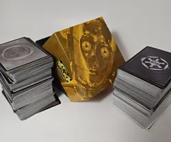 Star Wars CCG Decipher 500+ Card Lot + C3PO Storage Box - Image 1