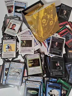 Star Wars CCG Decipher 500+ Card Lot + C3PO Storage Box - Image 2