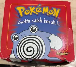 1999 Pokemon POLIWHIRL Burger King 23k Gold Plated Card Pokeball in Box - Image 1