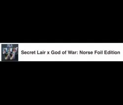 Secret Lair x God of War: Norse Foil Edition PRESALE Playstation Superdrop MTG - Image 3