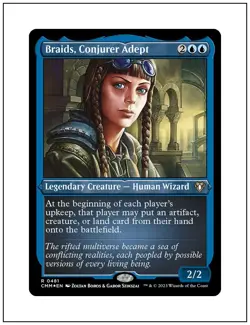 1x Braids, Conjurer Adept, Etched Foil, Magic MTG NM - Image 1