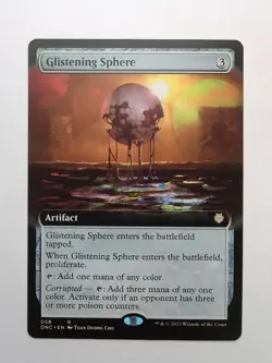 MTG Glistening Sphere (ONC) Phyrexia: All Will Be One Extended Regular Rare 58 - Image 1