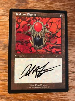 Magic the Gathering MTG Rakdos Signet Secret Lair signed by Artist NM - Image 3