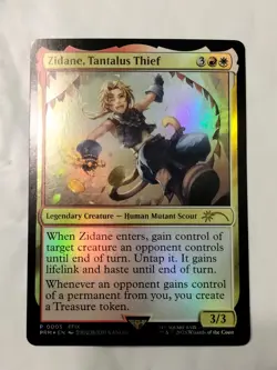 MTG: Final Fantasy Zidane, Tantalus Thief 0005 Promo Rare Foil MTG TCG NM - Image 1