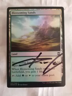 Blossoming sands FOIL X1 Eternal Masters ARTIST PROOF Signed by Sam Burley MTG - Image 1
