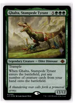 Ghalta, Stampede Tyrant 185 Promo Pack: The Lost Caverns of Ixalan Foil NM - Image 1