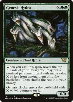 NM Genesis Hydra, MTG, Neon Dynasty Commander, Magic the Gathering, 118 - Image 1