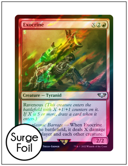 1x Exocrine, Surge Foil, Warhammer 40k, Magic MTG NM - Image 1