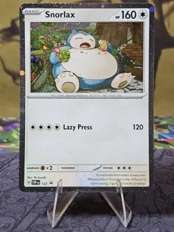Snorlax SVP 122 Pokemon Scarlet & Violet Black Star Promo Cosmos Holo NM - Image 1