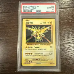 Zapdos 42/108 PSA 10 XY Evolutions Pokemon Card GEM MINT - Image 1