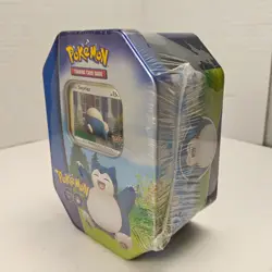 New Pokemon Pokemon GO Tin Snorlax Holos Booster Packs stickers Sealed - Image 3