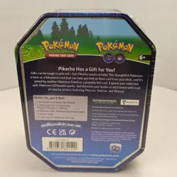 New Pokemon Pokemon GO Tin Snorlax Holos Booster Packs stickers Sealed - Image 5