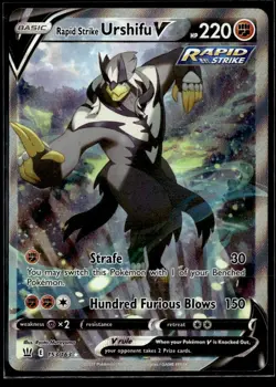 2021 Battle Styles Alternate Art Holo Rapid Strike Urshifu V Ultra Rare #153/163 - Image 1