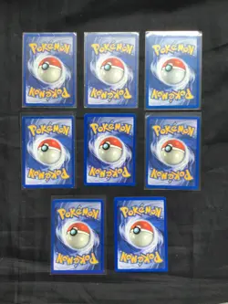 Pokemon Cards: Base Set 8 Card Non-Holo Lot - Image 2