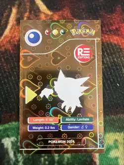 Pokemon Haunter Gold Heart Holo Pokedex Black Edition 2024 Peru - Image 2