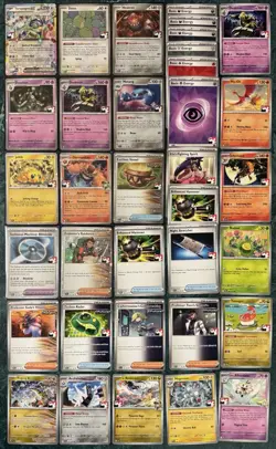 Pokemon Play! Prize Pack Series Stamp Terapagos EX Holo Ditto W/ Swirl Card Lot - Image 2