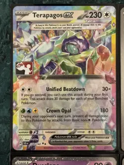 Pokemon Play! Prize Pack Series Stamp Terapagos EX Holo Ditto W/ Swirl Card Lot - Image 3