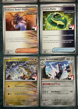 Pokemon Play! Prize Pack Series Stamp Terapagos EX Holo Ditto W/ Swirl Card Lot - Image 4