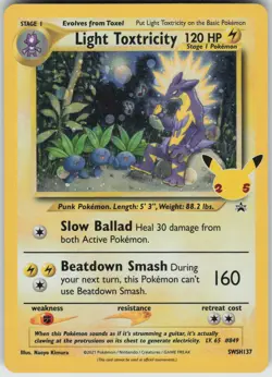 Pokemon Light Toxtricity - SWSH137 SWSH: Sword & Shield Promo Cards Promo NM - Image 1