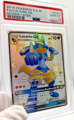 Pokemon Cards - PSA 10 Lucario GX SV64/SV94 - Hidden Fates FA - GEM MT - PSA10 - Image 3