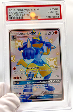 Pokemon Cards - PSA 10 Lucario GX SV64/SV94 - Hidden Fates FA - GEM MT - PSA10 - Image 4
