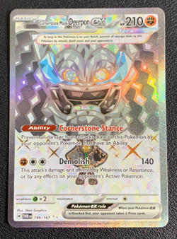 Cornerstone Mask Ogerpon ex 199/167 Twilight Masquerade Ultra Rare Pokemon NM - Image 1