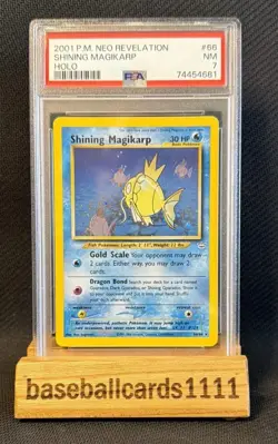 2001 Pokemon Neo Revelation Shining Magikarp 66/64 Holo Rare PSA 7 NM P1 - Image 1