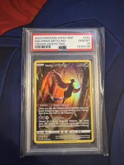 2023 Pokemon SWSH282 Galarian Articuno Promo Crown Zenith PSA 10 Gem Mint - Image 1