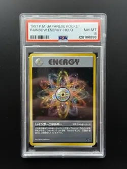 Rainbow Energy Rocket Gang Holo (Japanese) Pokemon TCG - PSA 8 NM-MT - Image 1