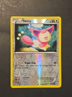 Pokemon TCG Skitty Black and White Plasma Storm 109/135 Reverse Holo Common LP - Image 1
