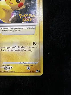 Pikachu (Pokemon Day Stamped) 009/017 Pop Series 6 NM - Image 5