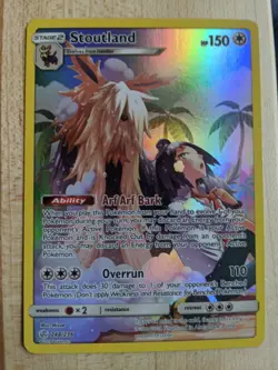 Pokemon TCG "Stoutland"- Secret 248/236 Cosmic Eclipse 2019 Secret Rare - NM - Image 1