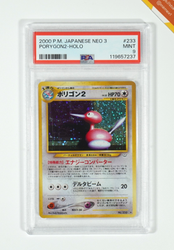 Pokemon PSA 9 Porygon2#233 Holo Neo Revelation 2000 Japanese - Image 1