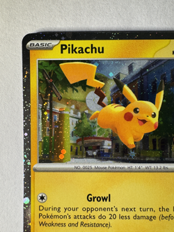 Pikachu 018/091 - Pokemon TCG Trick or Trade 2024 - Cosmos Holo Halloween Stamp - Image 2