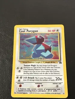 Cool Porygon Holo 15 Pokemon Black Star Promo Wizards of the Coast ENG - Image 4
