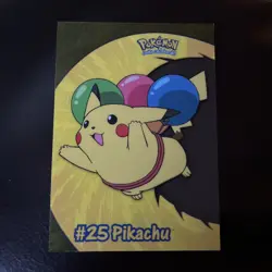 Pikachu #25 PC1 Pokemon Topps 2000 TV Animation Clear - NM - Image 1