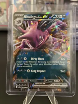 Pokemon TCG Team Rocket's Nidoking ex 119/182 Destined Rivals Double Rare NM - Image 1