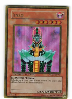 Yugioh JINZO , gld1-de003 Gold Rare deutsch Played Limitierte Auflage - Image 1