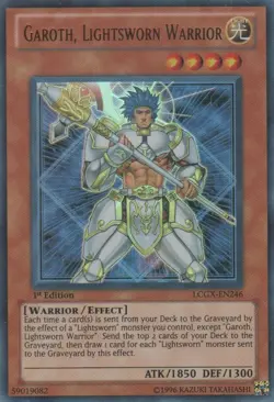 Yugioh! LP Garoth, Lightsworn Warrior - LCGX-EN246 - Ultra Rare - Unlimited Edit - Image 1