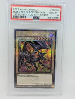 Yu-Gi-Oh | Red-Eyes Black Dragon (8) | RA04-EN109 | PSA 10 - Image 1