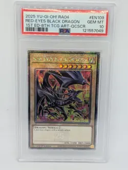 Yu-Gi-Oh | Red-Eyes Black Dragon (8) | RA04-EN109 | PSA 10 - Image 1