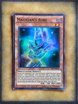 Yugioh Magician's Robe SHVI-ENSE3 Super Rare Limited Edition LP - Image 1