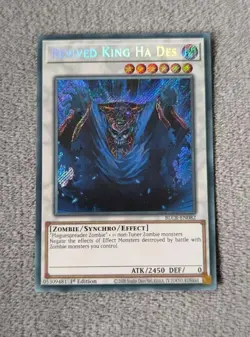 Revived King Ha Des BLCR-EN082 Secret Rare 1st Edition Near Mint Yugioh - Image 1