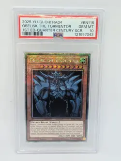 Yu-Gi-Oh | Obelisk the Tormentor | RA04-EN116 | PSA 10 - Image 1