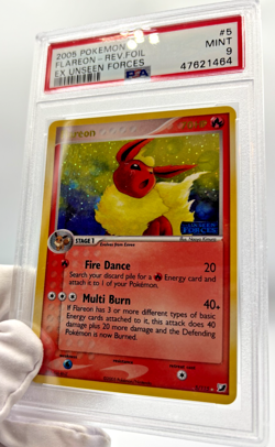 Pokemon Cards - PSA 9 Flareon 5/115 - Ex Unseen Forces Reverse Holo - MINT PSA9 - Image 5