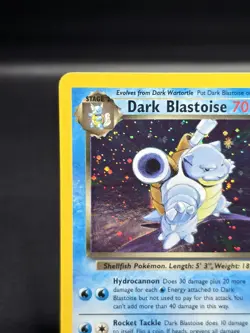 Dark Blastoise Holo Rare 3/82 Team Rocket Unlimited Pokemon Card WOTC - Image 2