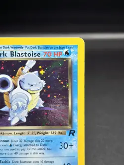 Dark Blastoise Holo Rare 3/82 Team Rocket Unlimited Pokemon Card WOTC - Image 3