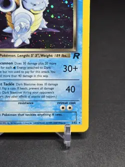 Dark Blastoise Holo Rare 3/82 Team Rocket Unlimited Pokemon Card WOTC - Image 4